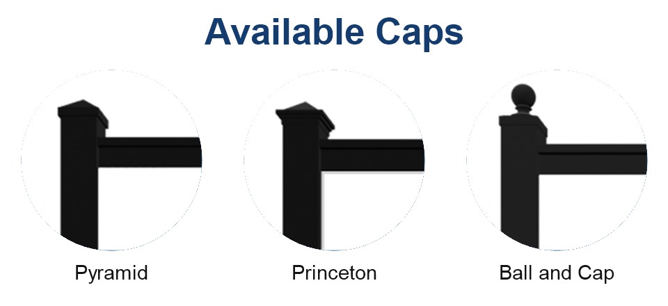 Available cap styles: Pyramid, Princeton, Ball and Cap