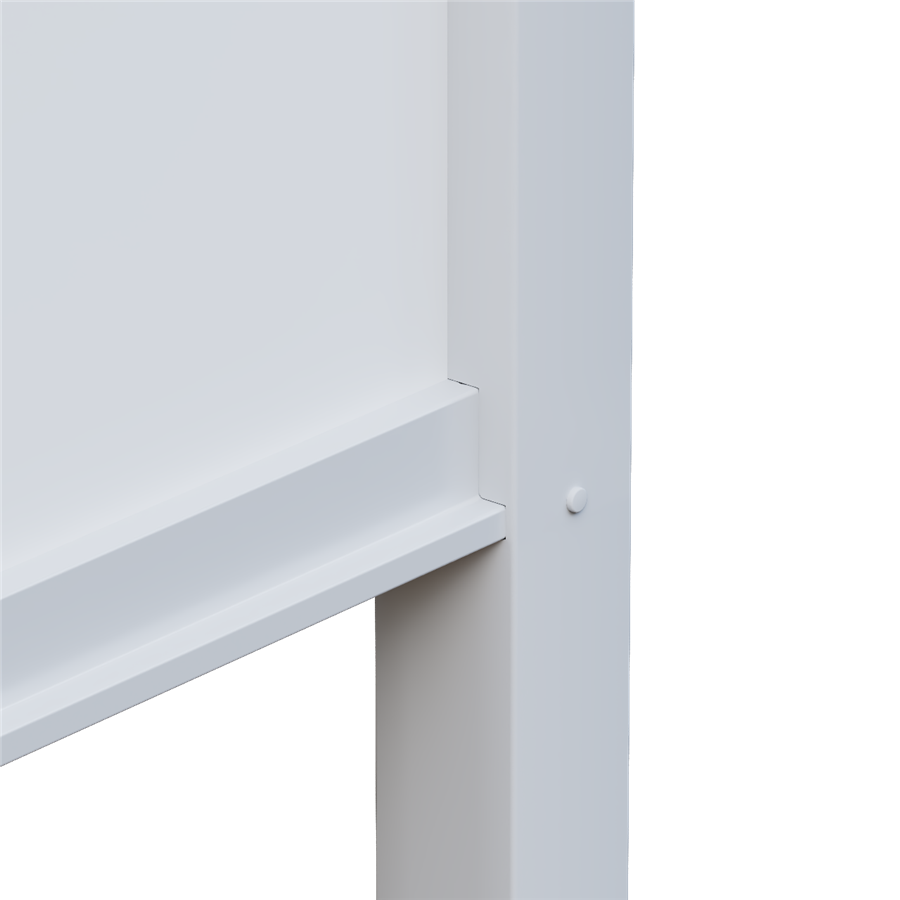 Rail extension for wide panels