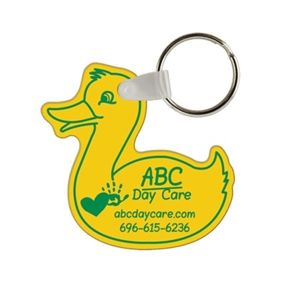 Soft Vinyl Duck Keychains | Custom Full Color, USA Made Promotional Key ...