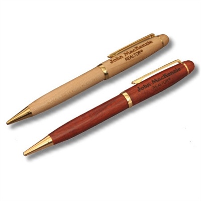 Elegant Wooden Engraved Pen - Classic Design for Smooth Writing