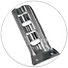 Stamped steel wall bracket with a slotted face for mounting a flag staff